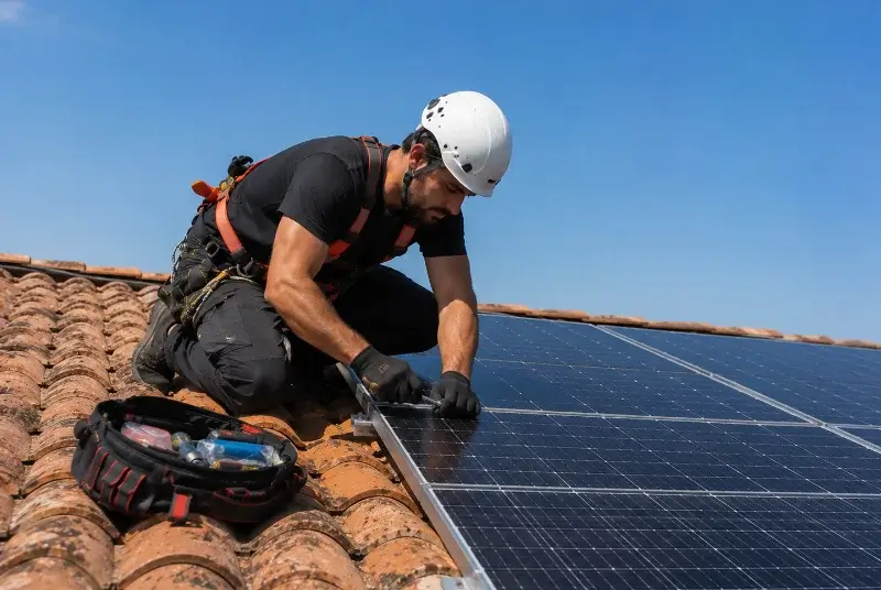 Maintenance et monitoring de panneaux solaires à Rennes-les-Bains
